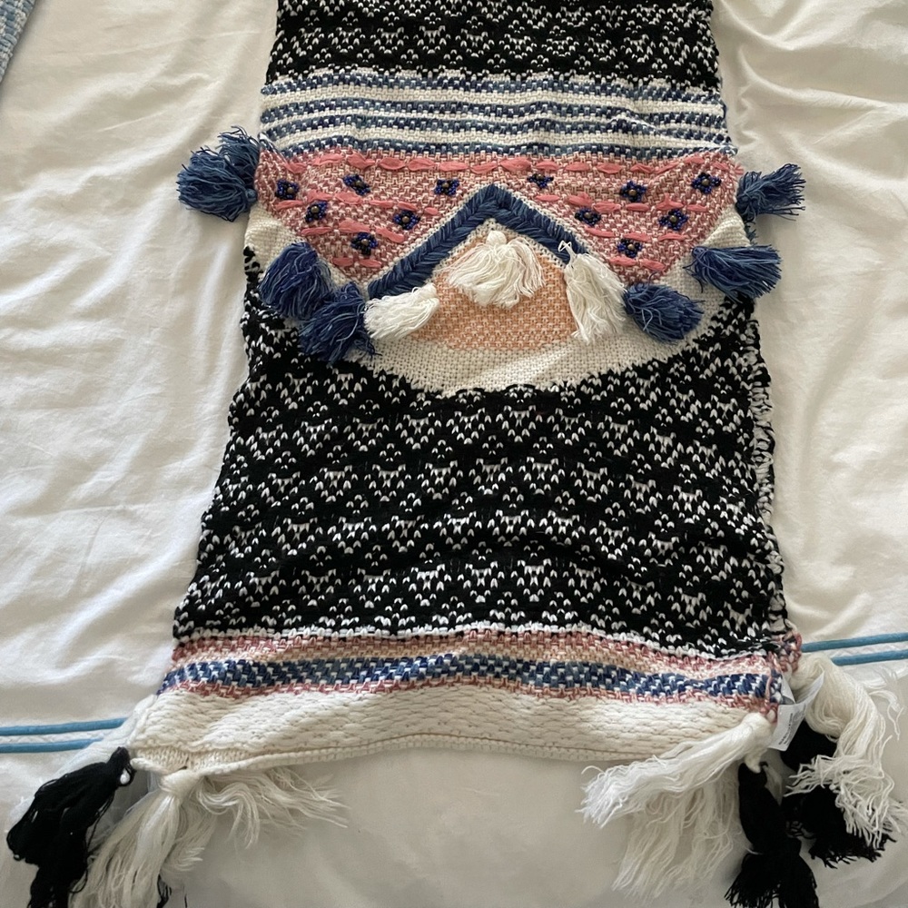 Lightly worn fun, cozy and warm Anthropologie scarf